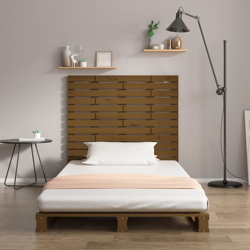 Wall Headboard Honey Brown 96x3x91.5 cm Solid Wood Pine