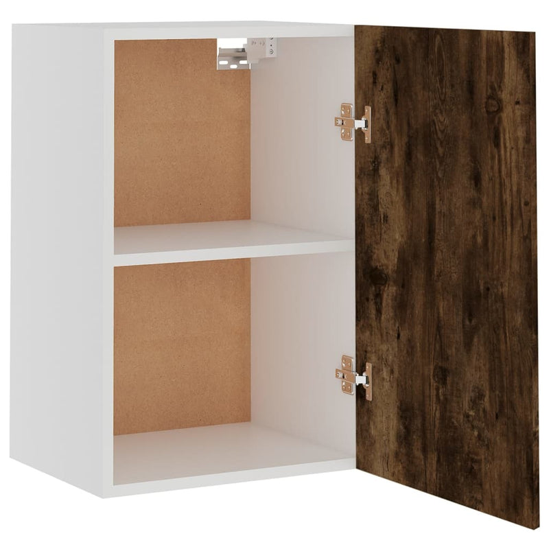 Hanging Cabinet Smoked Oak 39.5x31x60 cm Engineered Wood