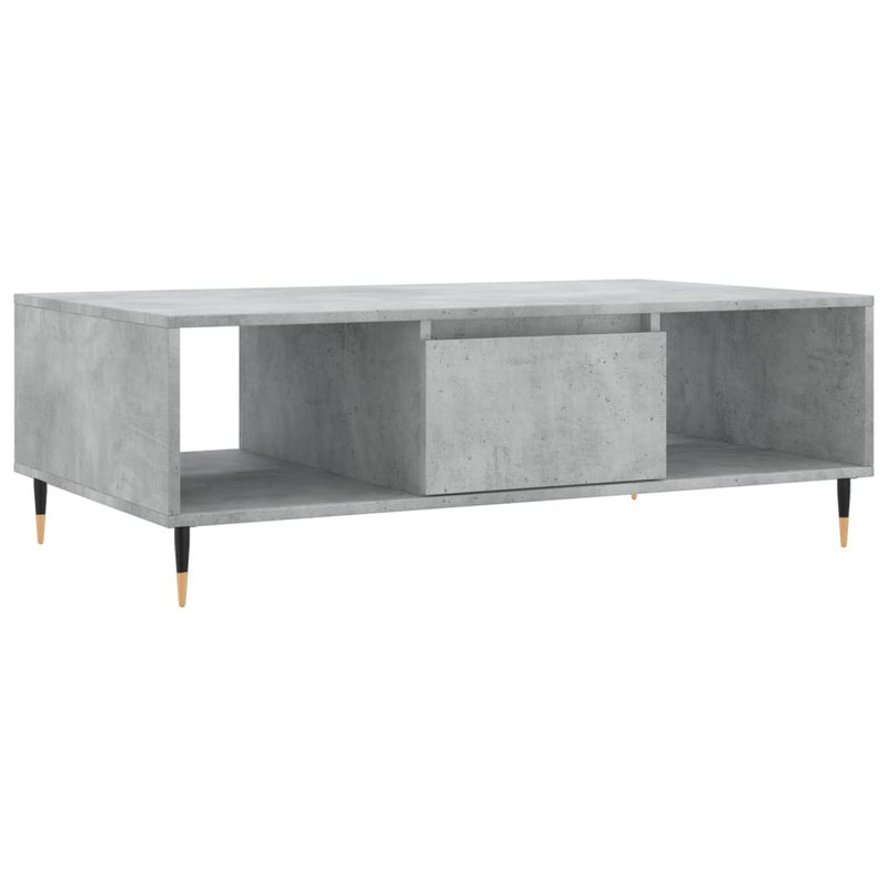 Coffee Table Concrete Grey 104x60x35 cm Engineered Wood