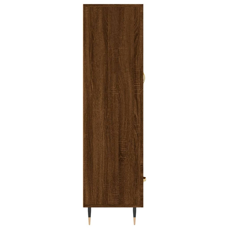 Highboard Brown Oak 69.5x31x115 cm Engineered Wood