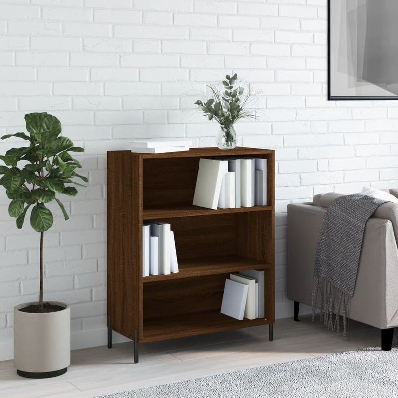 Shelf Cabinet Brown Oak 69.5x32.5x90 cm Engineered Wood