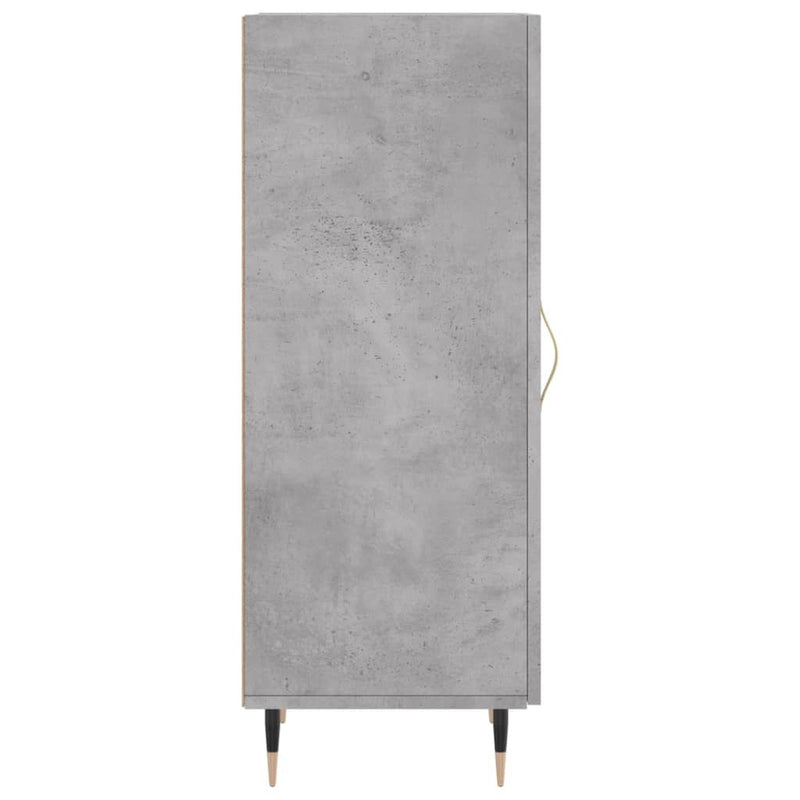 Sideboard Concrete Grey 34.5x34x90 cm Engineered Wood