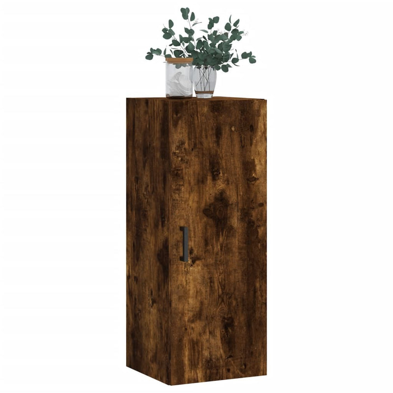 Wall Mounted Cabinet Smoked Oak 34.5x34x90 cm