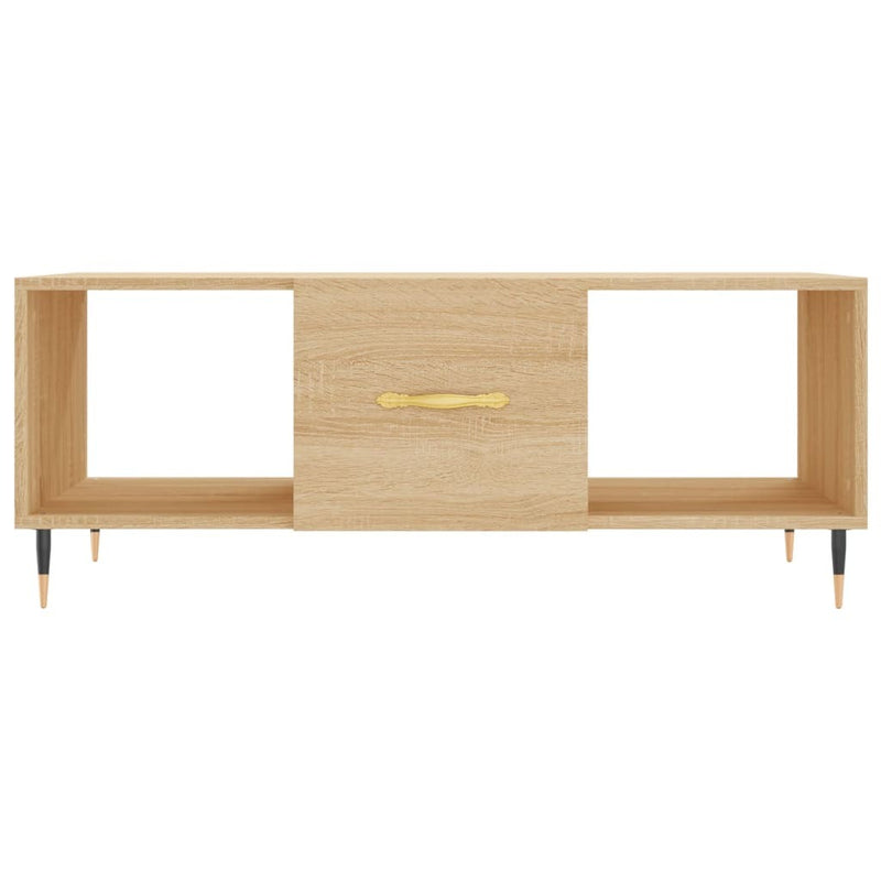 Coffee Table Sonoma Oak 102x50x40 cm Engineered Wood