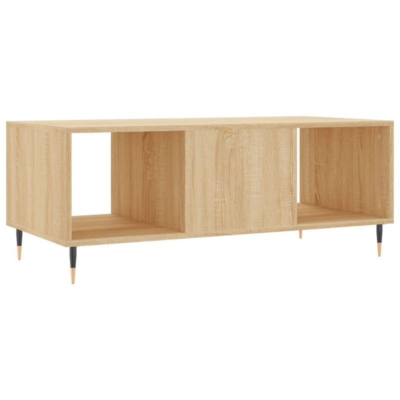 Coffee Table Sonoma Oak 102x50x40 cm Engineered Wood