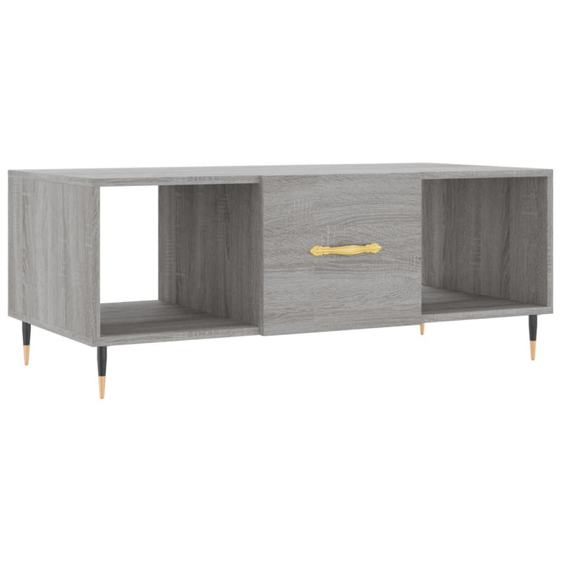 Coffee Table Grey Sonoma 102x50x40 cm Engineered Wood