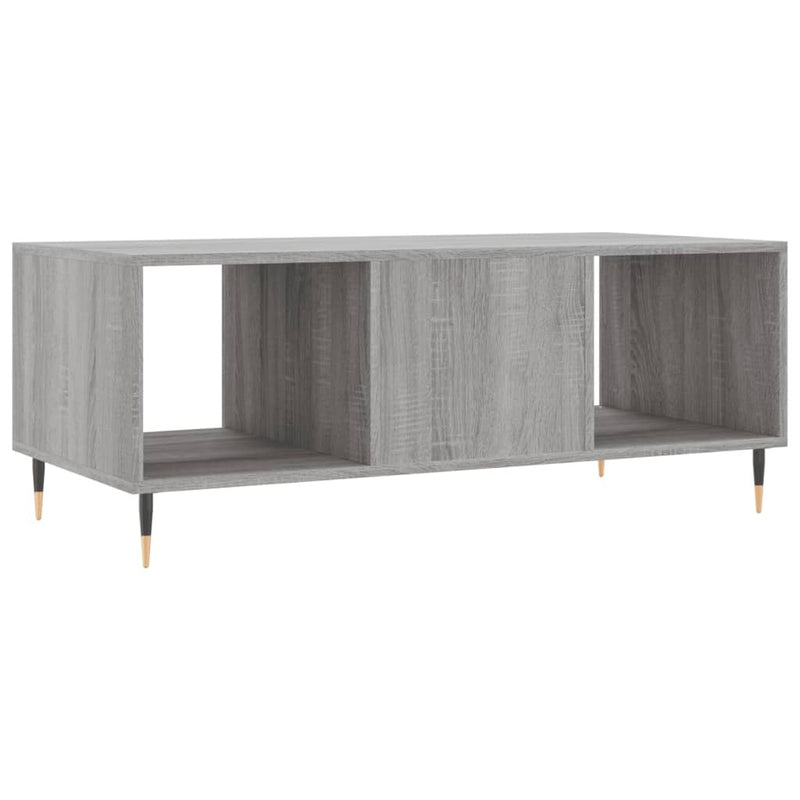 Coffee Table Grey Sonoma 102x50x40 cm Engineered Wood