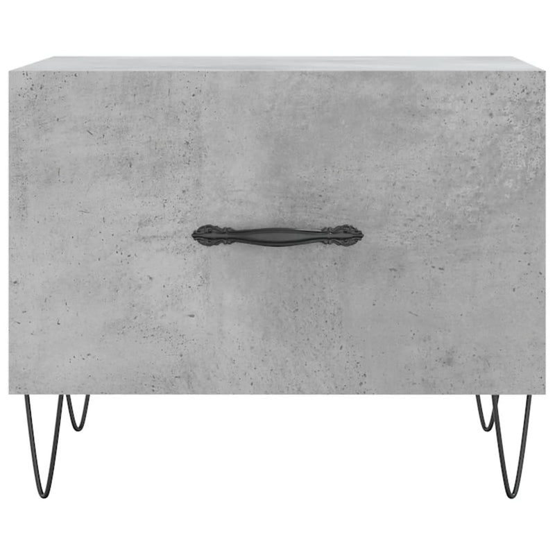 Coffee Table Concrete Grey 50x50x40 cm Engineered Wood