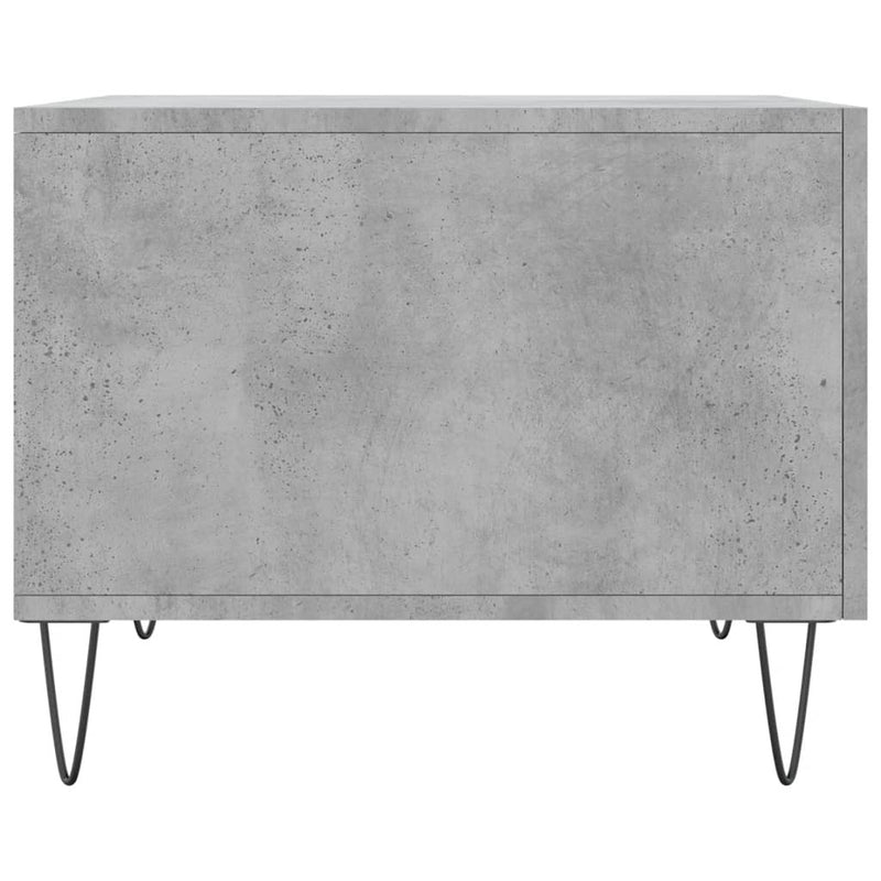 Coffee Table Concrete Grey 50x50x40 cm Engineered Wood