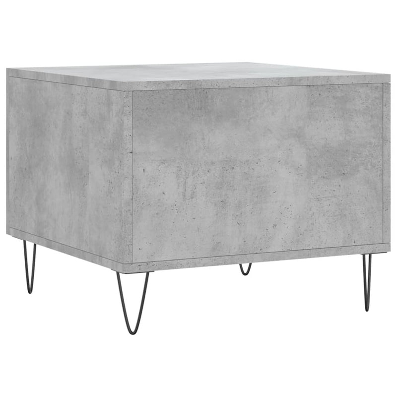 Coffee Table Concrete Grey 50x50x40 cm Engineered Wood