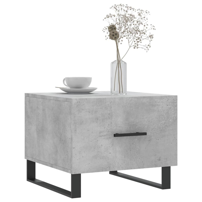 Coffee Table Concrete Grey 50x50x40 cm Engineered Wood