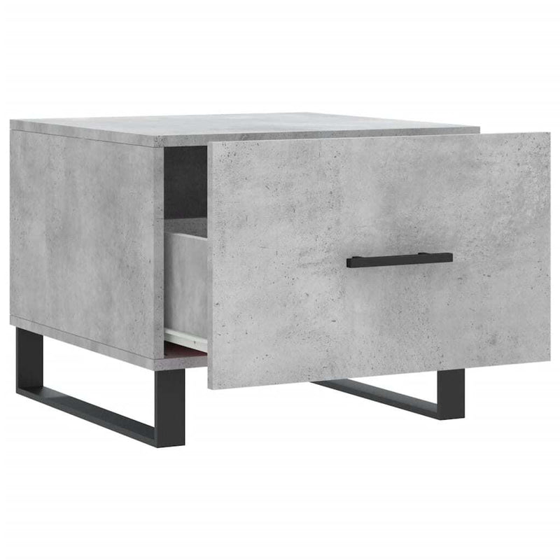 Coffee Table Concrete Grey 50x50x40 cm Engineered Wood