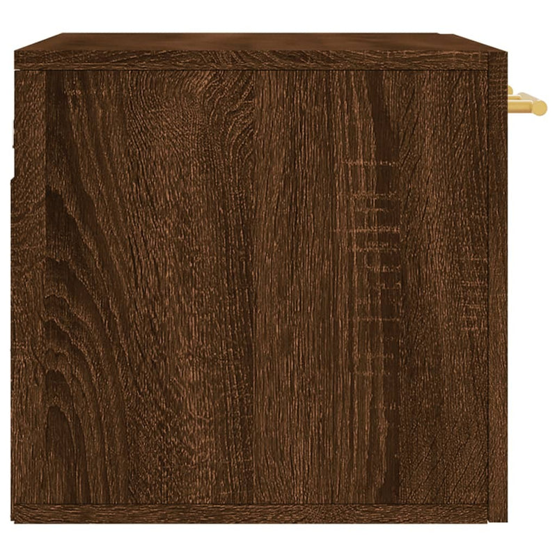 Wall Cabinet Brown Oak 60x36.5x35 cm Engineered Wood