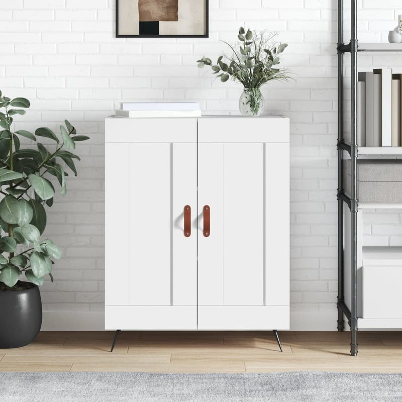 Sideboard White 69.5x34x90 cm Engineered Wood