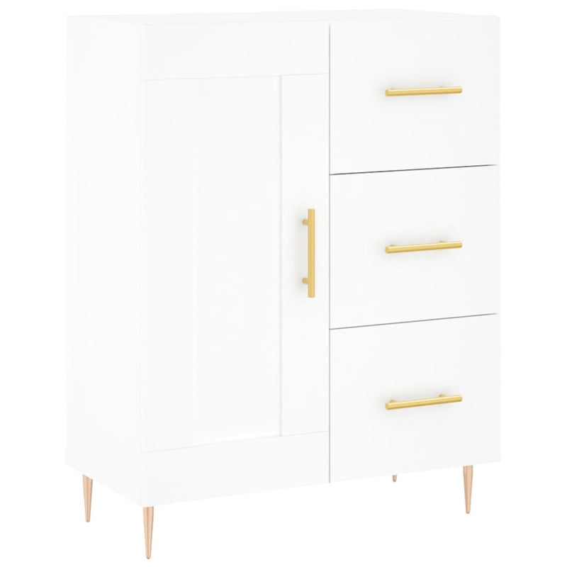 Sideboard White 69.5x34x90 cm Engineered Wood