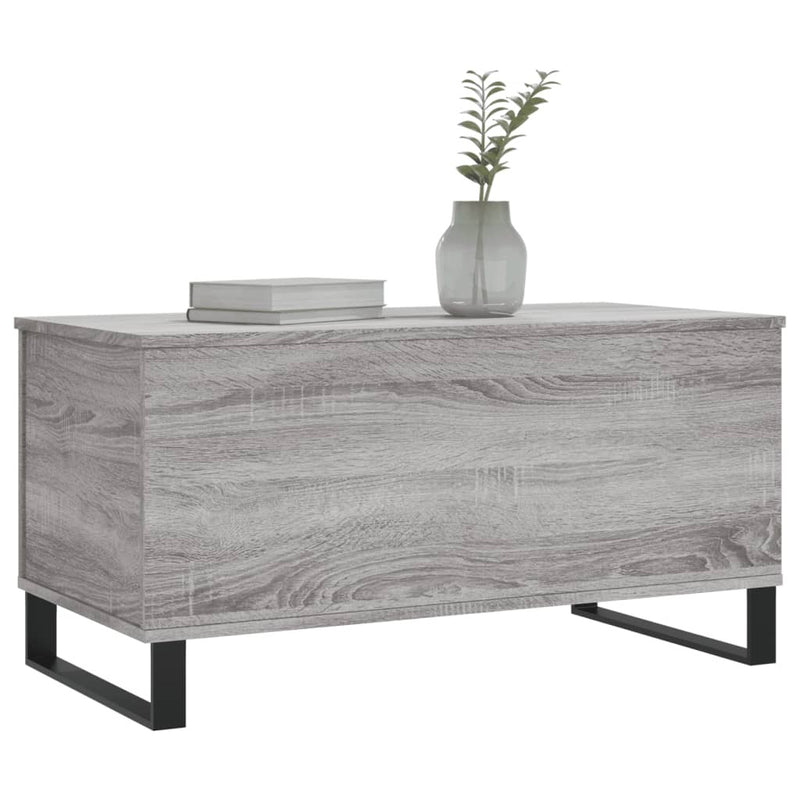 Coffee Table Grey Sonoma 90x44.5x45 cm Engineered Wood