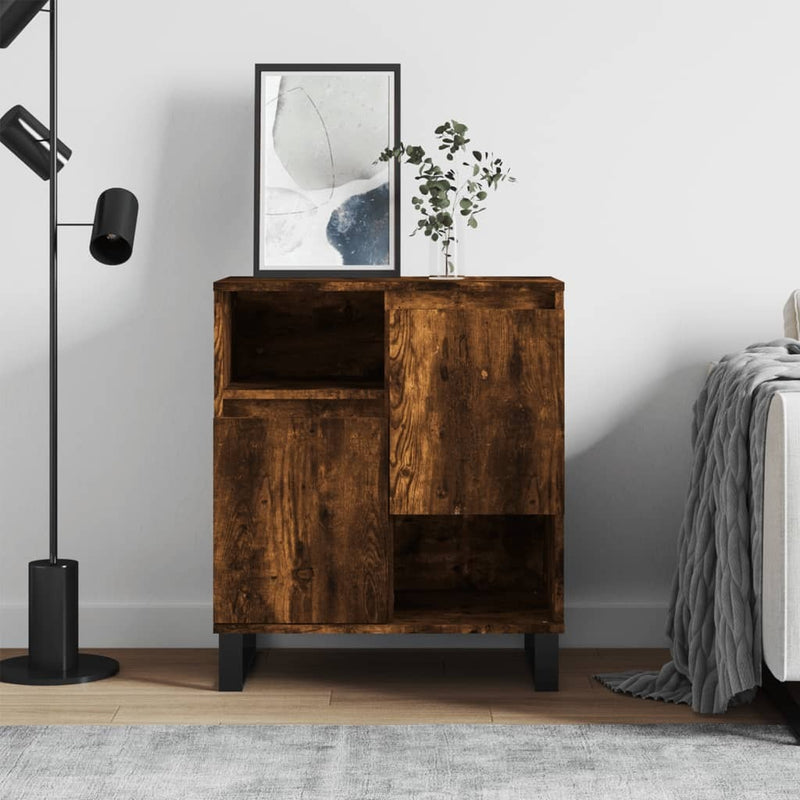 Sideboard Smoked Oak 60x35x70 cm Engineered Wood