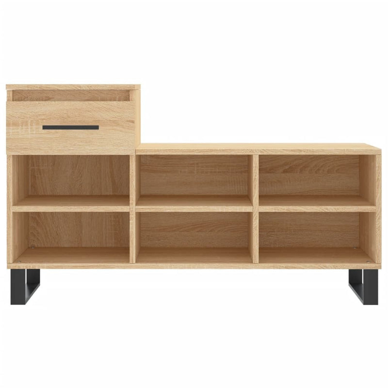 Shoe Cabinet Sonoma Oak 102x36x60 cm Engineered Wood