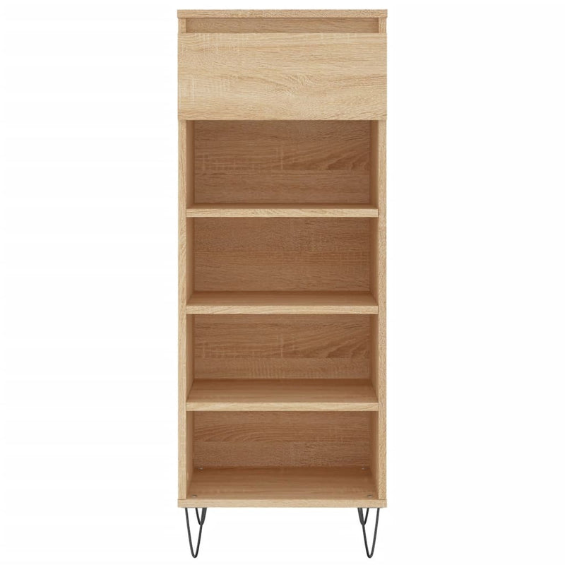 Shoe Cabinet Sonoma Oak 40x36x105 cm Engineered Wood