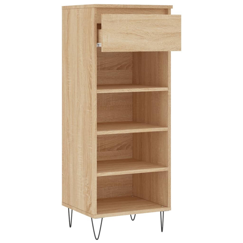 Shoe Cabinet Sonoma Oak 40x36x105 cm Engineered Wood