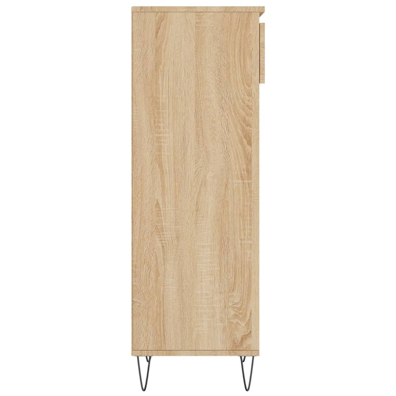 Shoe Cabinet Sonoma Oak 40x36x105 cm Engineered Wood