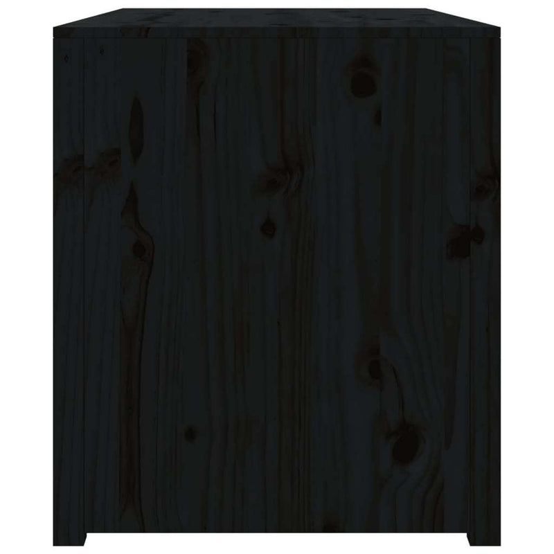 Outdoor Kitchen Cabinet Black 106x55x64 cm Solid Wood Pine