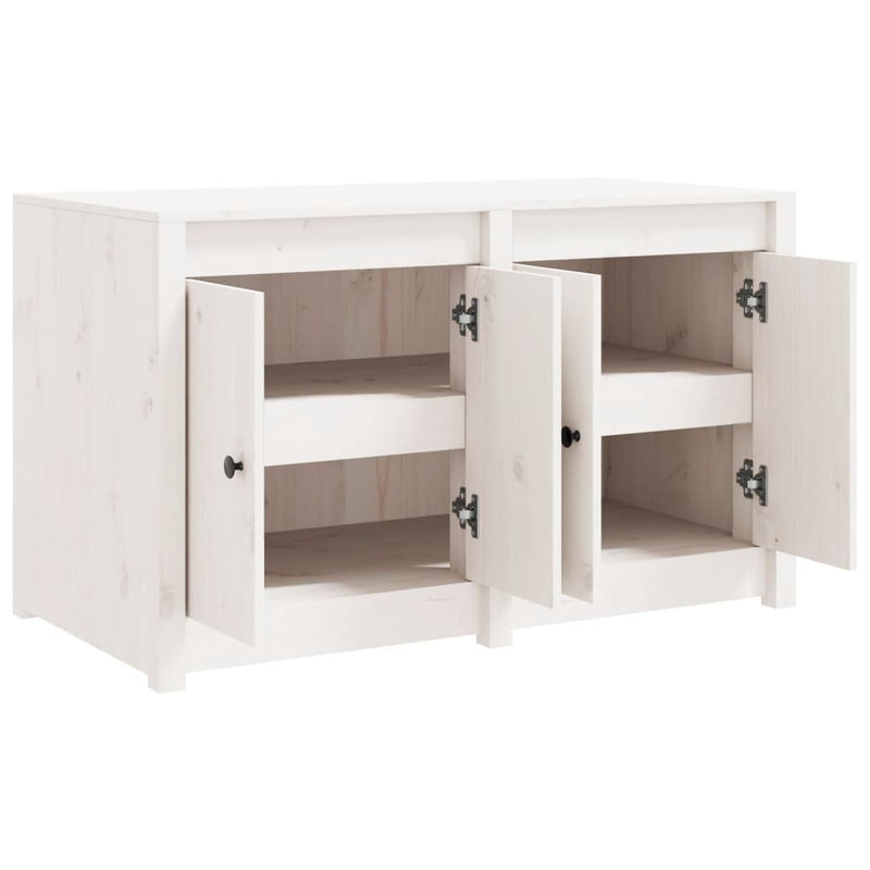 Outdoor Kitchen Cabinet White 106x55x64 cm Solid Wood Pine