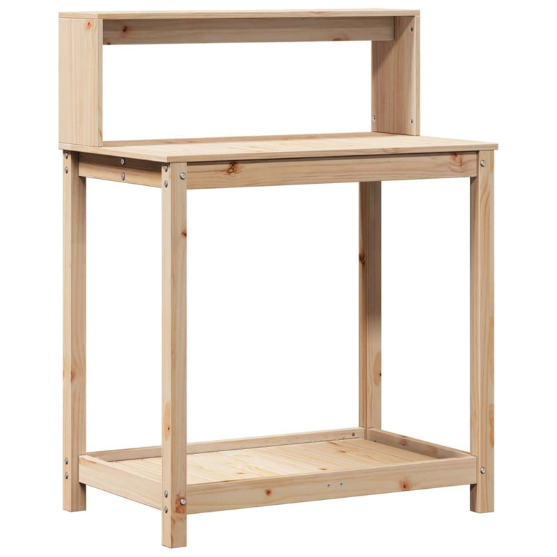 Potting Table with Shelves 82.5x50x109.5 cm Solid Wood Pine