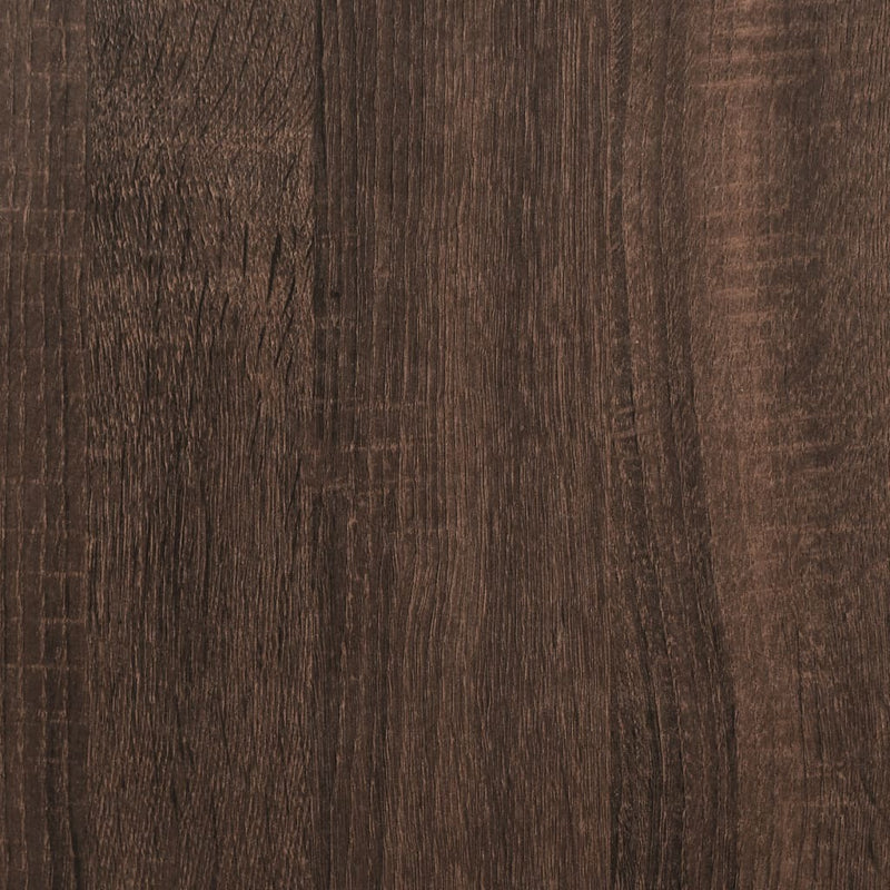 Wall Cabinet Brown Oak 75x18x16.5 cm Engineered Wood