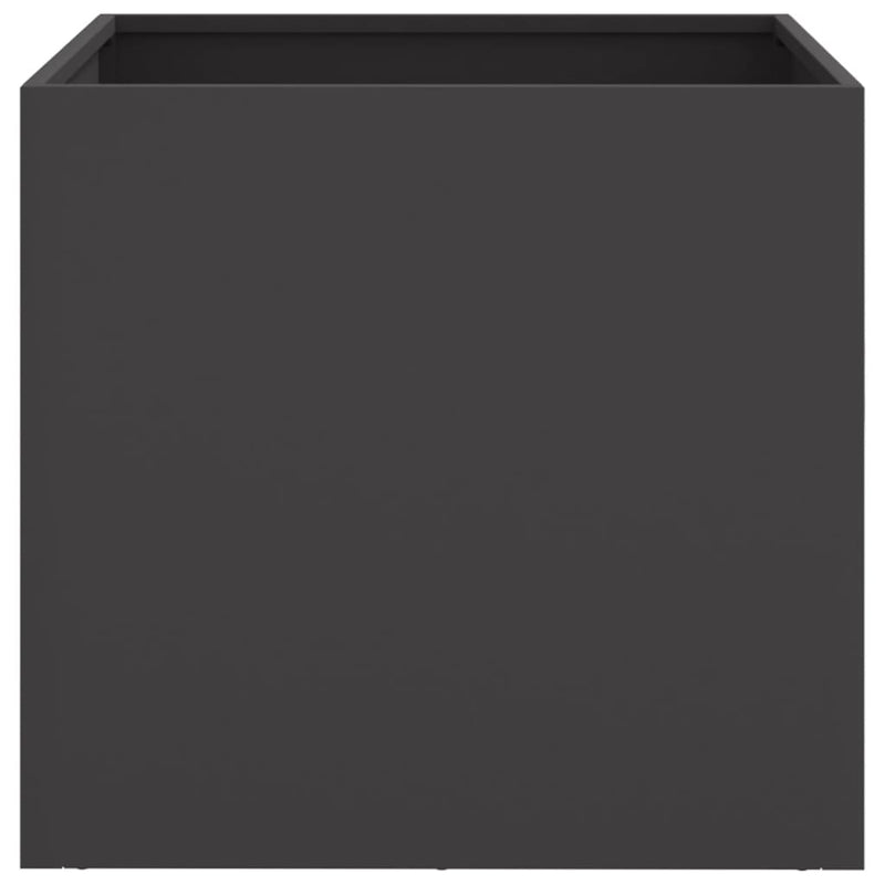 Planters 2 pcs Black 49x47x46 cm Cold-rolled Steel