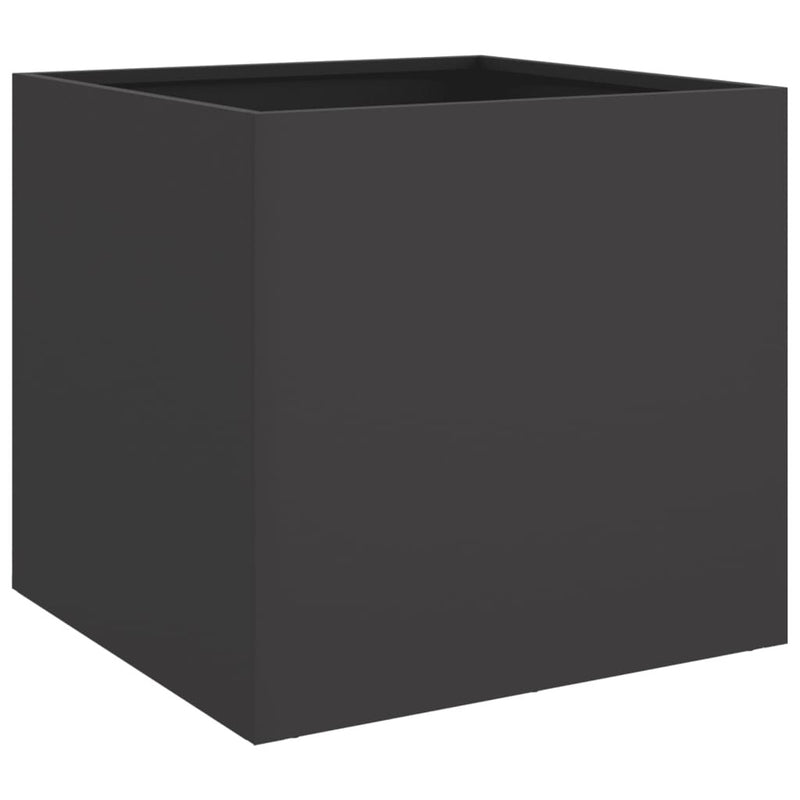 Planters 2 pcs Black 49x47x46 cm Cold-rolled Steel