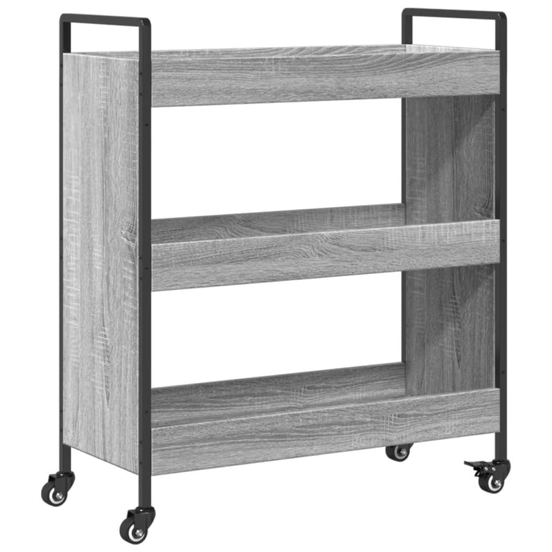 Kitchen Trolley Grey Sonoma 70x30x82 cm Engineered Wood