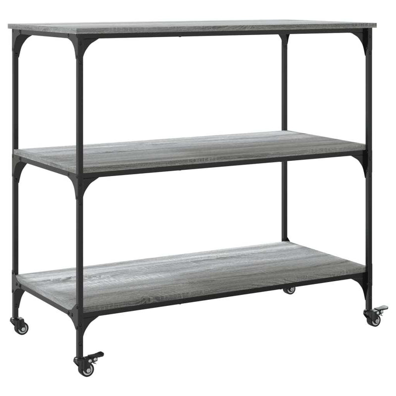 Kitchen Trolley Grey Sonoma 102x50x95 cm Engineered Wood