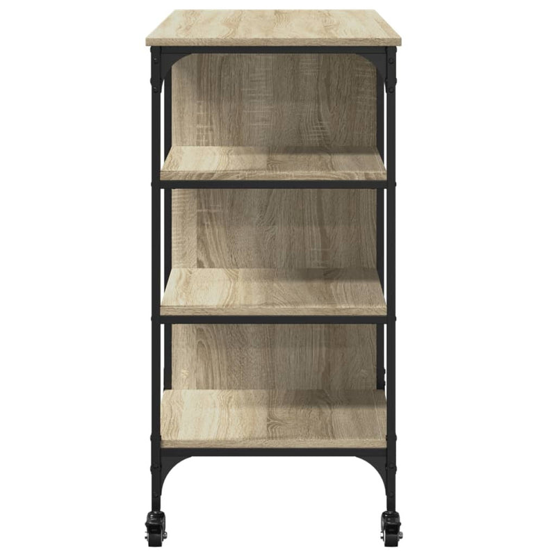 Kitchen Trolley Sonoma Oak 100x45x89.5 cm Engineered Wood