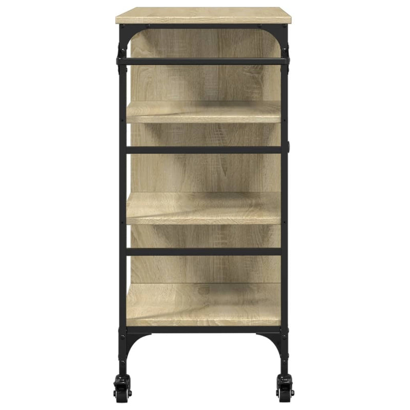 Kitchen Trolley Sonoma Oak 87.5x38.5x84.5 cm Engineered Wood