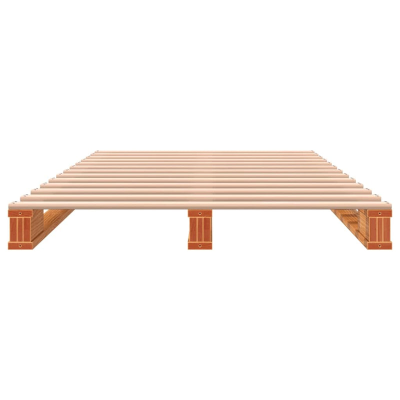 Pallet Bed without Mattress Wax Brown 90x200 cm Solid Wood Pine