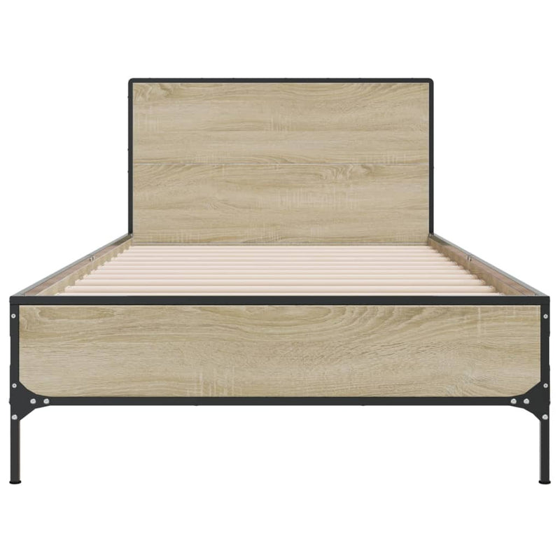 Bed Frame without Mattress Sonoma Oak 90x200 cm