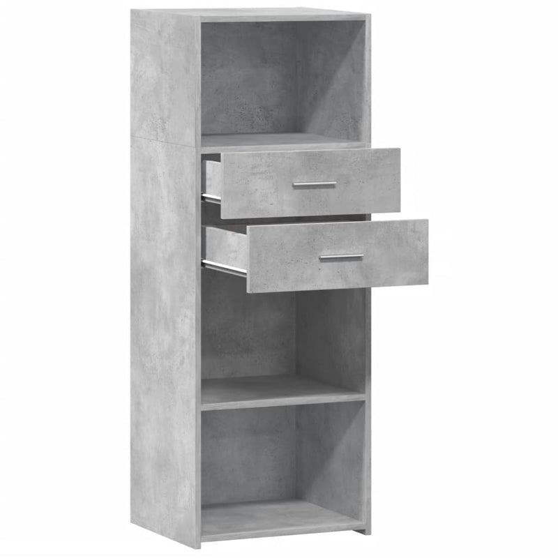 Highboard Concrete Grey 45x42.5x124 cm Engineered Wood