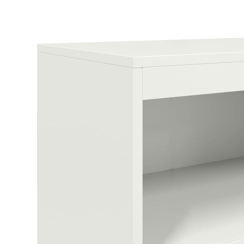 Highboard White 68.5x38.5x123.5 cm Steel