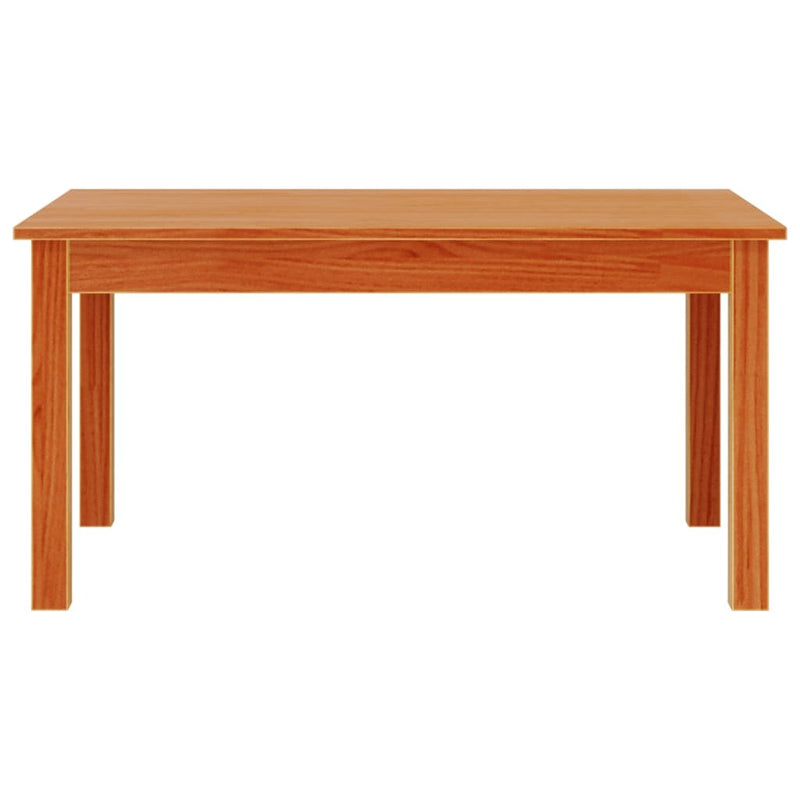 Coffee Table Wax Brown 80x50x40 cm Solid Wood Pine