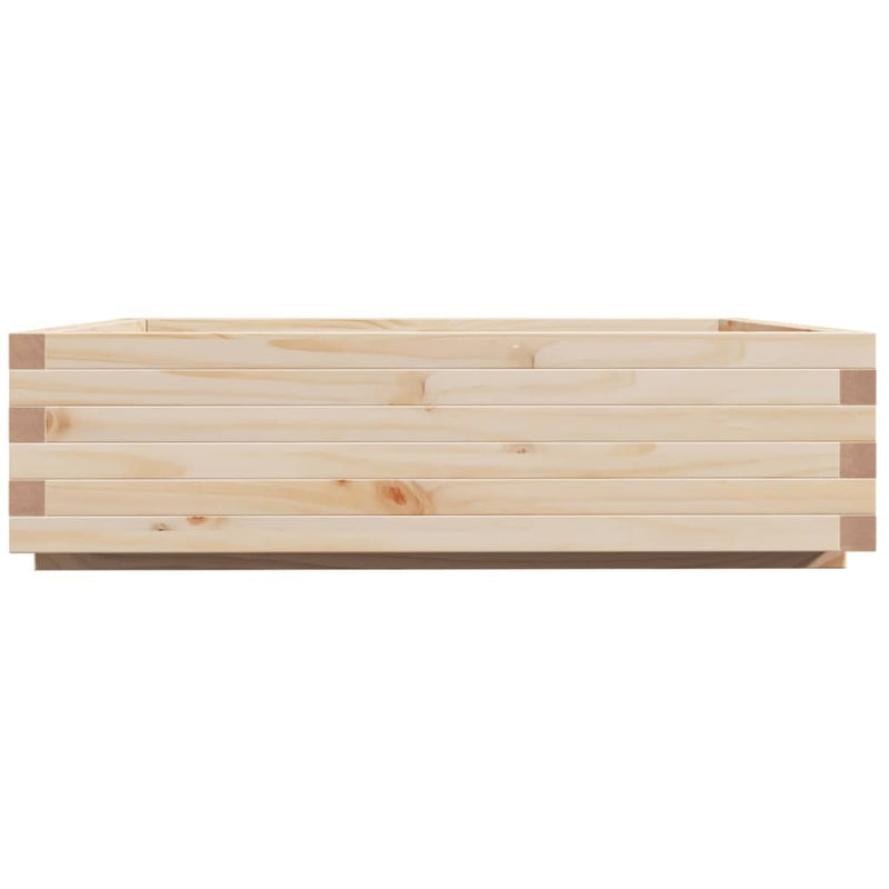 Garden Planter 90x90x26.5 cm Solid Wood Pine