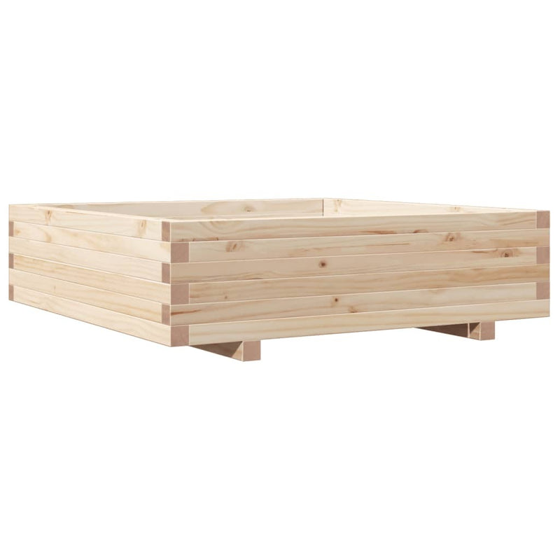 Garden Planter 90x90x26.5 cm Solid Wood Pine