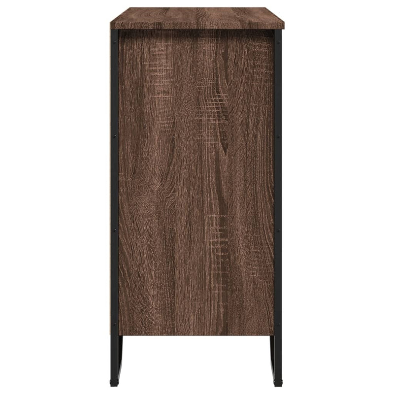 Sideboard Brown Oak 78x35.5x74.5 cm Engineered Wood