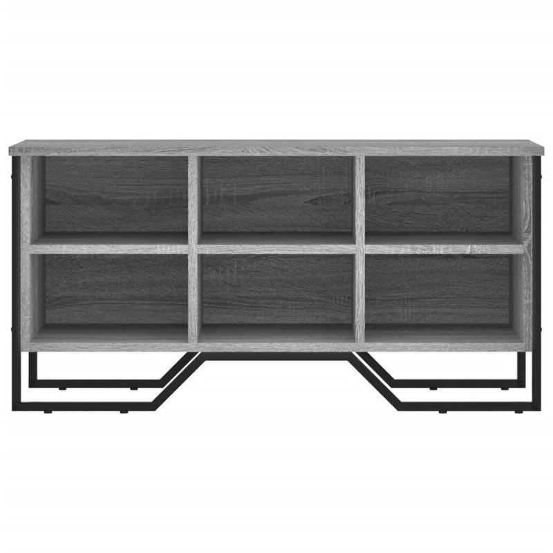 Shoe Cabinet Grey Sonoma 90x38x45.5 cm Engineered Wood