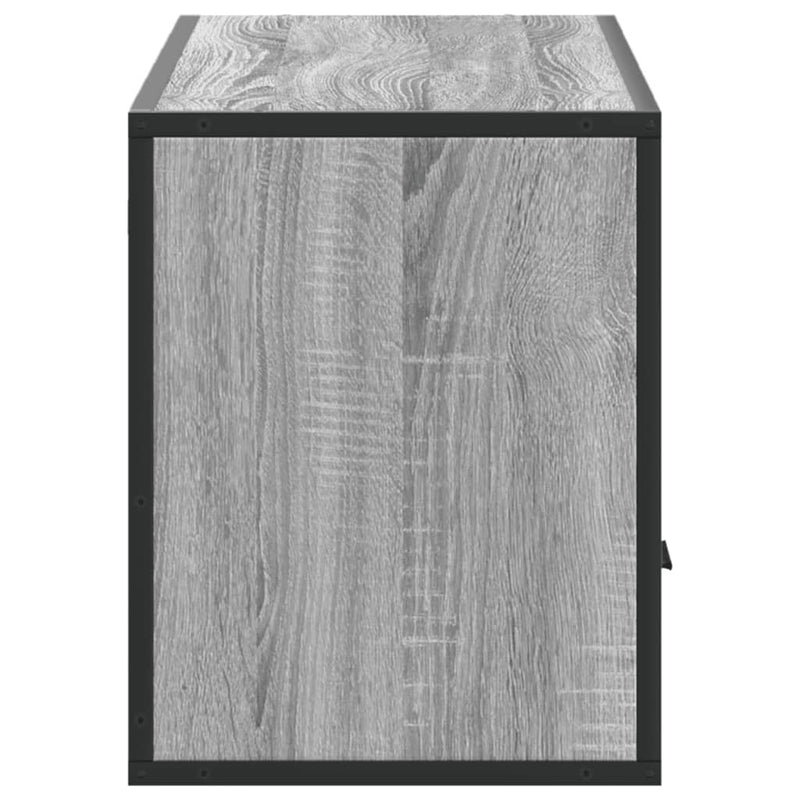 TV Cabinet Grey Sonoma 100x31x39.5 cm Engineered Wood and Metal