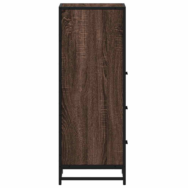 Bathroom Cabinet Brown Oak 35x37.5x100 cm Engineered Wood