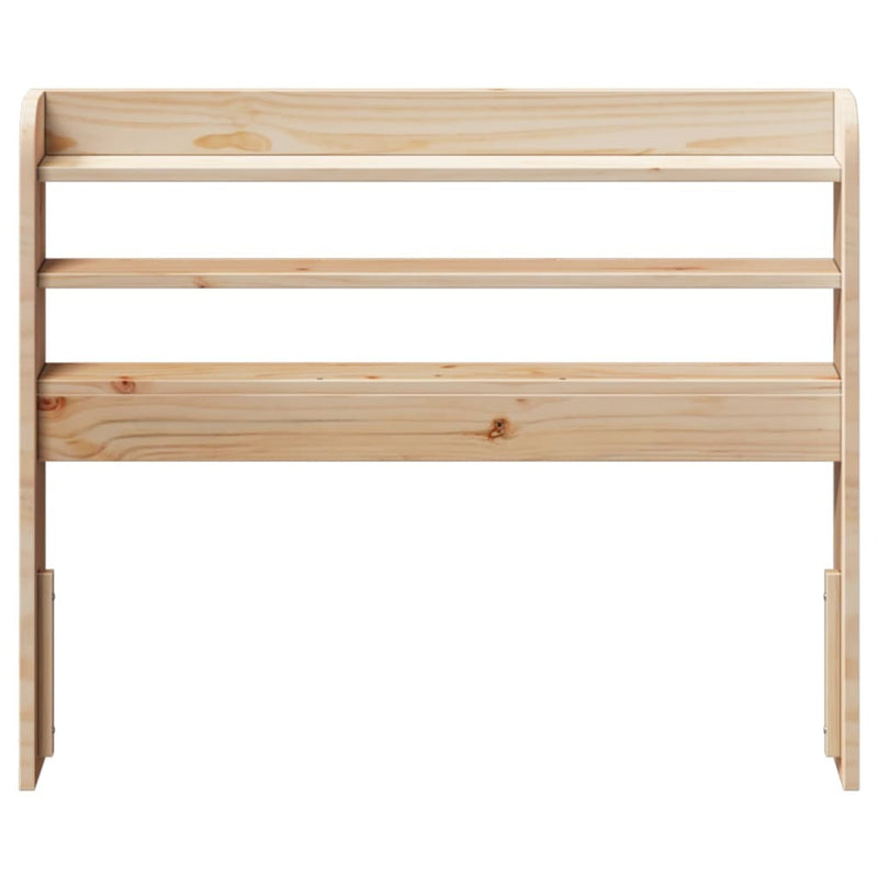 Headboard with Shelves 100 cm Solid Wood Pine