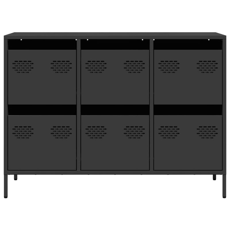 Sideboard?Black 101.5x39x73.5 cm Cold-rolled Steel