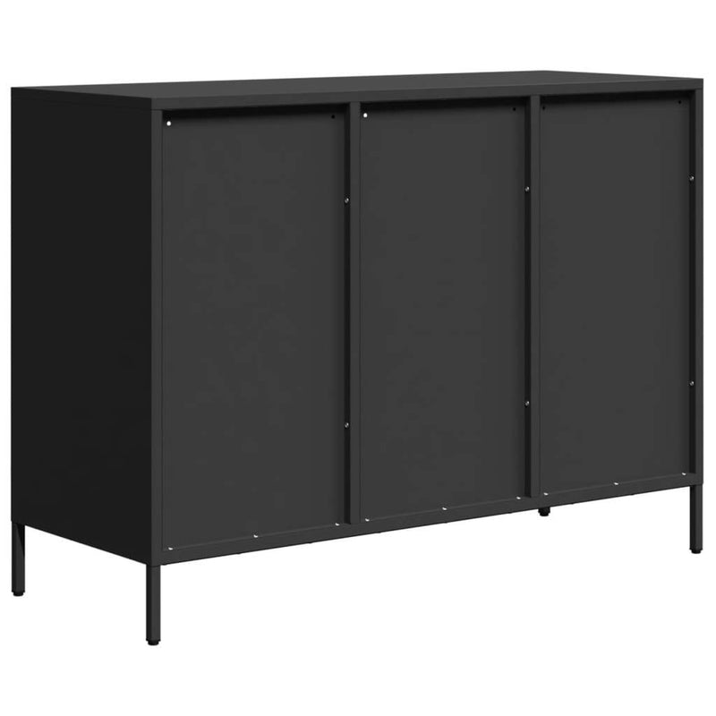 Sideboard?Black 101.5x39x73.5 cm Cold-rolled Steel