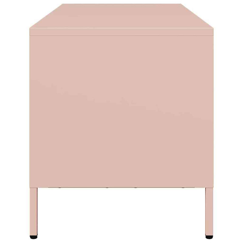 TV Cabinet Pink 101.5x39x43.5 cm Cold-rolled Steel